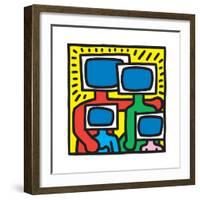 Untitled Pop Art-Keith Haring-Framed Premium Giclee Print