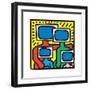 Untitled Pop Art-Keith Haring-Framed Premium Giclee Print