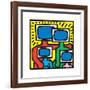 Untitled Pop Art-Keith Haring-Framed Premium Giclee Print