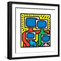 Untitled Pop Art-Keith Haring-Framed Giclee Print