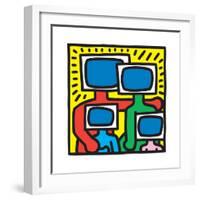 Untitled Pop Art-Keith Haring-Framed Giclee Print