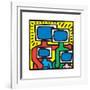 Untitled Pop Art-Keith Haring-Framed Giclee Print