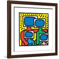 Untitled Pop Art-Keith Haring-Framed Giclee Print