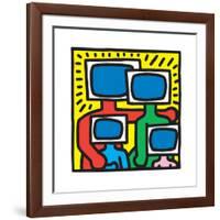 Untitled Pop Art-Keith Haring-Framed Giclee Print