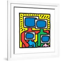 Untitled Pop Art-Keith Haring-Framed Giclee Print