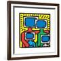 Untitled Pop Art-Keith Haring-Framed Giclee Print