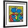 Untitled Pop Art-Keith Haring-Framed Giclee Print