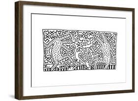 Untitled Pop Art-Keith Haring-Framed Giclee Print