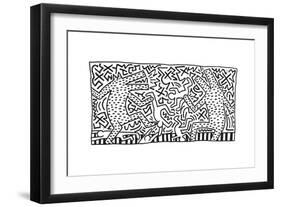 Untitled Pop Art-Keith Haring-Framed Giclee Print