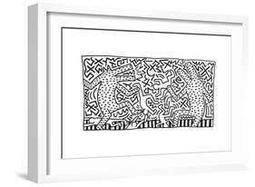 Untitled Pop Art-Keith Haring-Framed Giclee Print