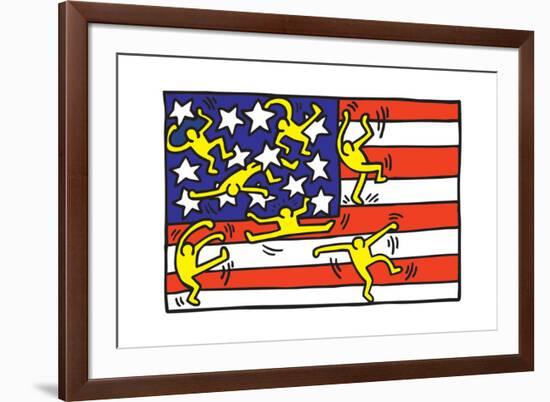 Untitled Pop Art-Keith Haring-Framed Giclee Print