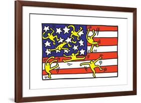 Untitled Pop Art-Keith Haring-Framed Giclee Print