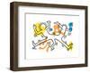 Untitled Pop Art-Keith Haring-Framed Giclee Print