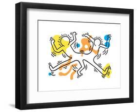 Untitled Pop Art-Keith Haring-Framed Giclee Print