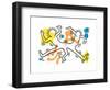 Untitled Pop Art-Keith Haring-Framed Giclee Print