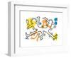 Untitled Pop Art-Keith Haring-Framed Giclee Print