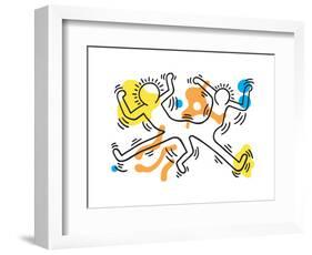 Untitled Pop Art-Keith Haring-Framed Giclee Print