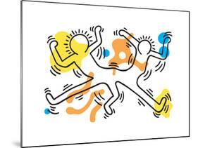 Untitled Pop Art-Keith Haring-Mounted Giclee Print