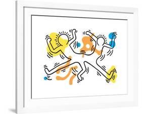 Untitled Pop Art-Keith Haring-Framed Giclee Print