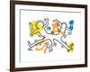 Untitled Pop Art-Keith Haring-Framed Giclee Print