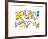 Untitled Pop Art-Keith Haring-Framed Giclee Print