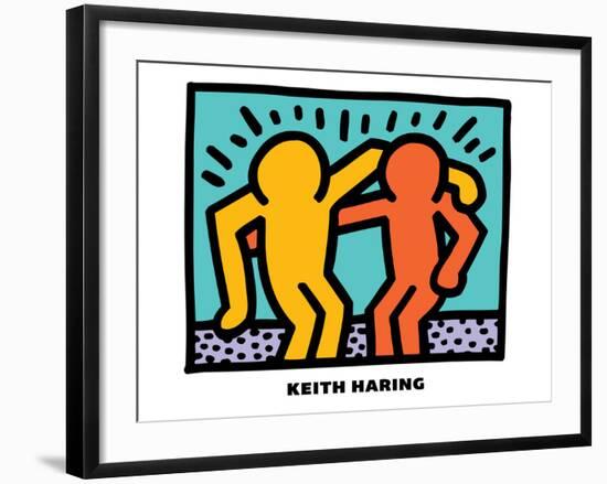 Untitled Pop Art-Keith Haring-Framed Giclee Print