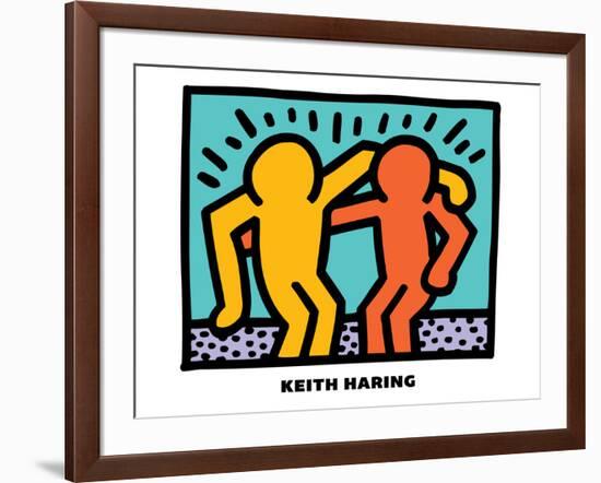 Untitled Pop Art-Keith Haring-Framed Giclee Print