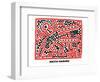 Untitled Pop Art-Keith Haring-Framed Giclee Print