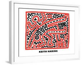 Untitled Pop Art-Keith Haring-Framed Giclee Print