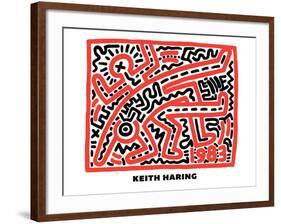 Untitled Pop Art-Keith Haring-Framed Giclee Print