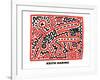 Untitled Pop Art-Keith Haring-Framed Giclee Print