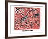 Untitled Pop Art-Keith Haring-Framed Giclee Print