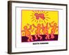 Untitled Pop Art-Keith Haring-Framed Giclee Print