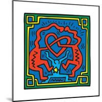 Untitled Pop Art-Keith Haring-Mounted Giclee Print