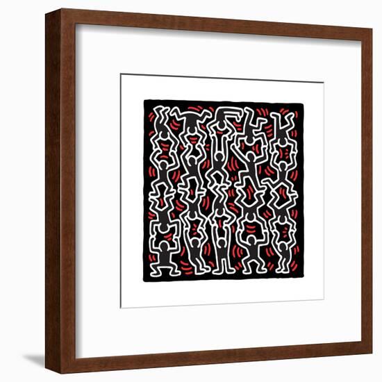 Untitled Pop Art-Keith Haring-Framed Giclee Print