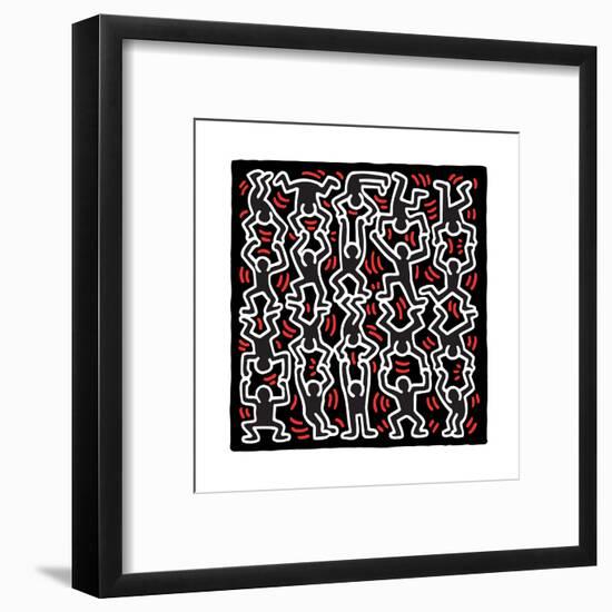 Untitled Pop Art-Keith Haring-Framed Giclee Print