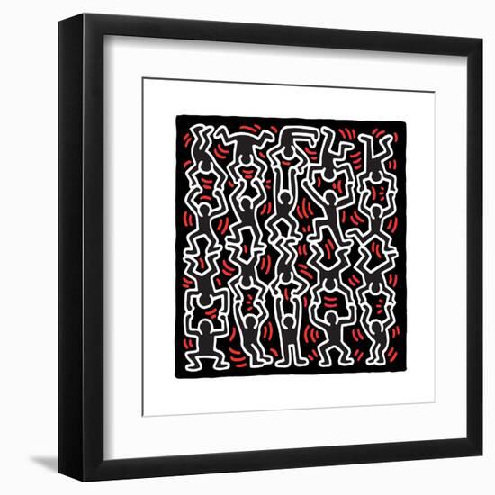 Untitled Pop Art-Keith Haring-Framed Giclee Print