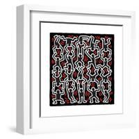 Untitled Pop Art-Keith Haring-Framed Giclee Print