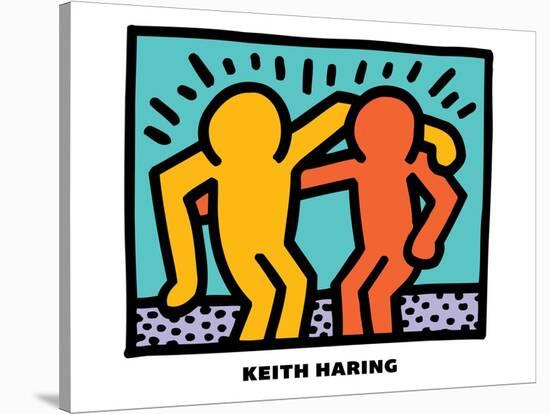 Untitled Pop Art-Keith Haring-Stretched Canvas