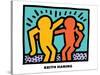 Untitled Pop Art-Keith Haring-Stretched Canvas