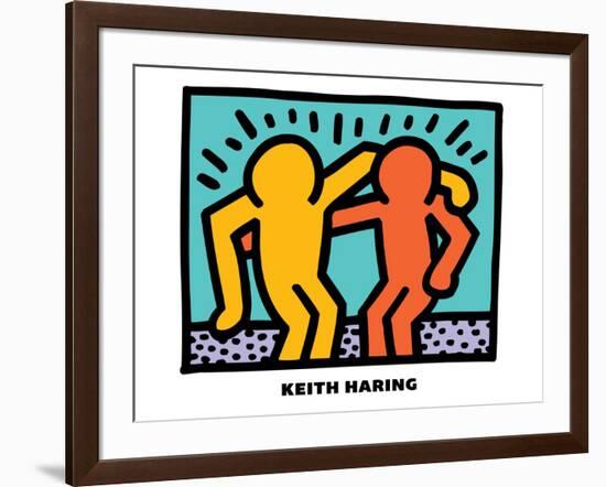 Untitled Pop Art-Keith Haring-Framed Giclee Print