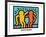 Untitled Pop Art-Keith Haring-Framed Giclee Print