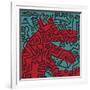 Untitled Pop Art-Keith Haring-Framed Giclee Print