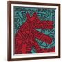 Untitled Pop Art-Keith Haring-Framed Giclee Print