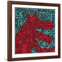 Untitled Pop Art-Keith Haring-Framed Giclee Print