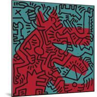 Untitled Pop Art-Keith Haring-Mounted Giclee Print