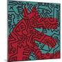 Untitled Pop Art-Keith Haring-Mounted Giclee Print