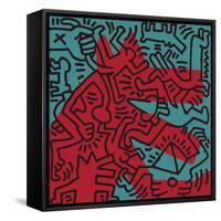 Untitled Pop Art-Keith Haring-Framed Stretched Canvas