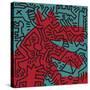 Untitled Pop Art-Keith Haring-Stretched Canvas