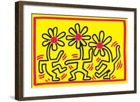 Untitled Pop Art-Keith Haring-Framed Giclee Print